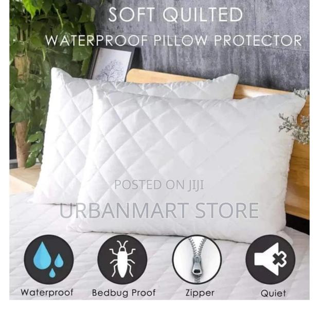 Waterproof Pillow Protector Pair – Soft & Comfortable
