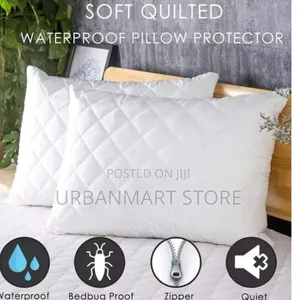 Waterproof Pillow Protector Pair – Soft & Comfortable
