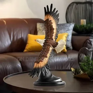 Large Flying Resin American Bald Eagle Statue