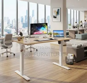 Office Desk; 1200mm Home Office Adjustable Standing Ergonomic Table