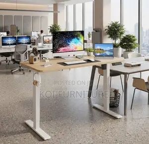 Office Desk; 1200mm Home Office Adjustable Standing Ergonomic Table