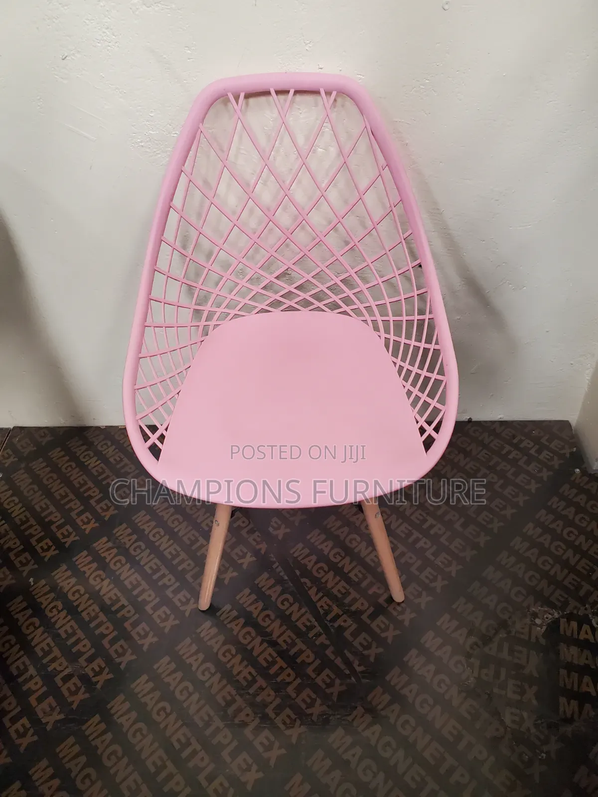 Pink Eames Mesh Style Chair