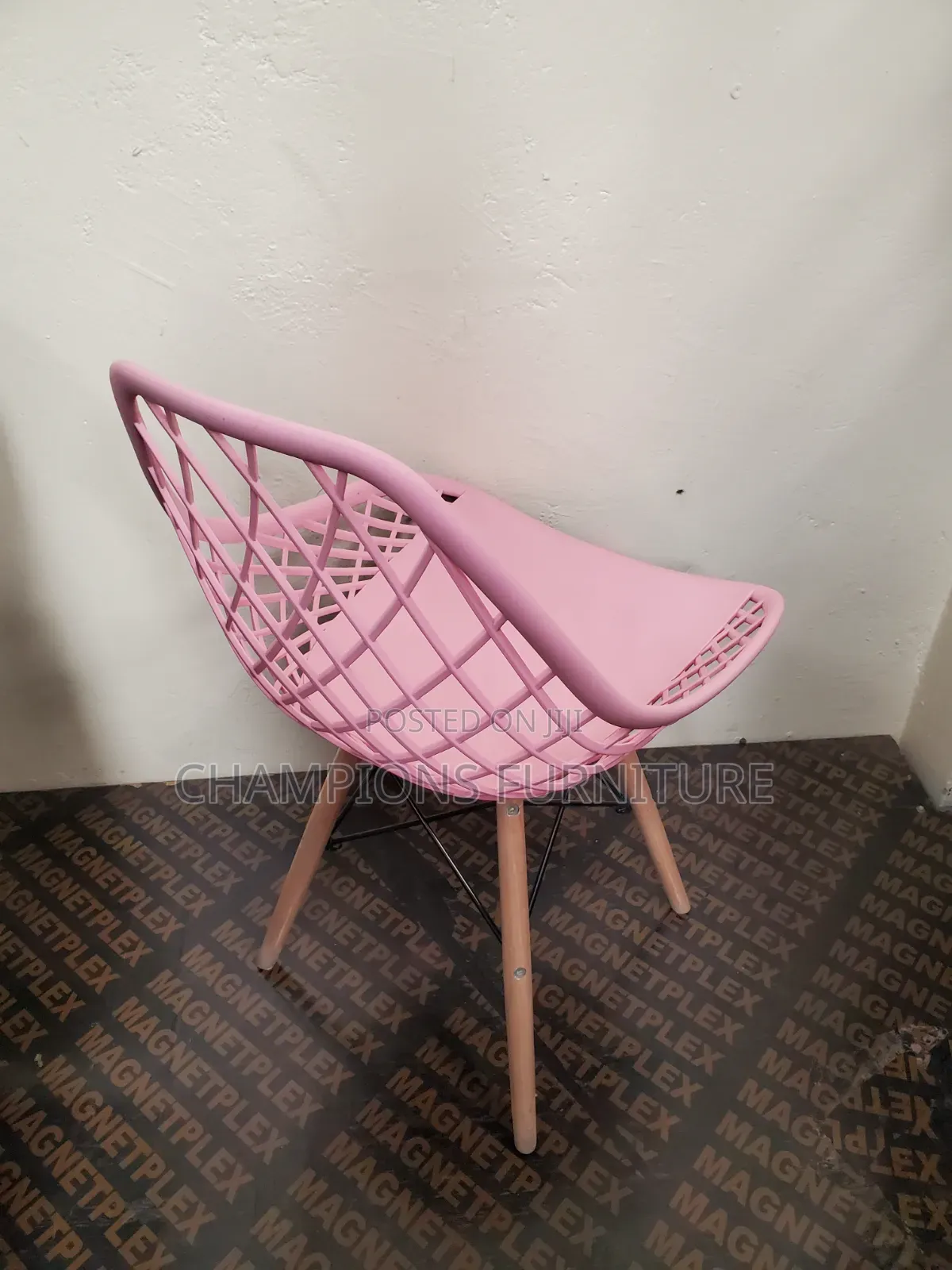 Pink Eames Mesh Style Chair