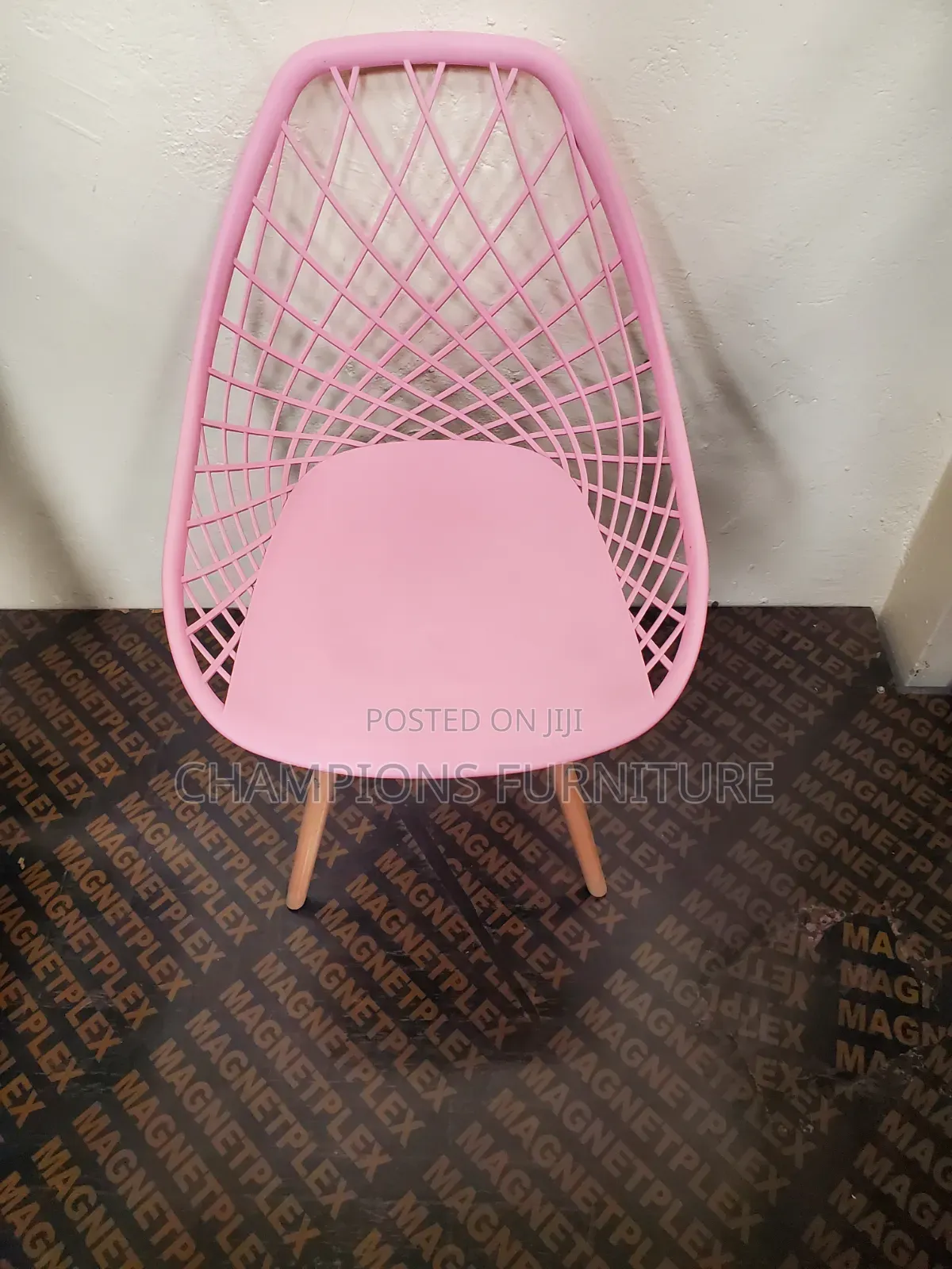 Pink Eames Mesh Style Chair
