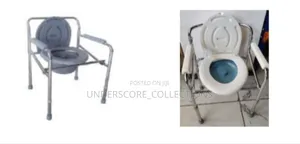 Portable Bedside Commode Chair for Mobility-Impaired Individual