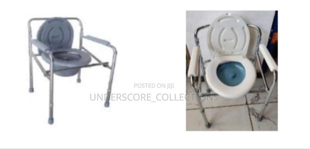 Portable Bedside Commode Chair for Mobility-Impaired Individual