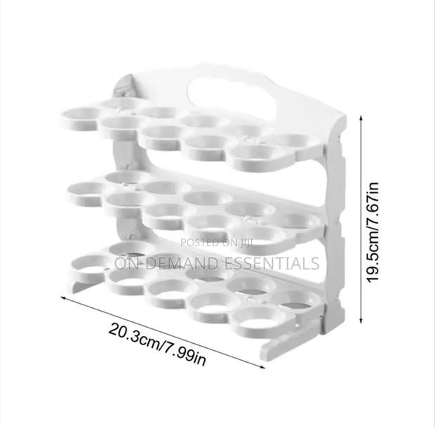 3 Layerd Foldable Egg Storage Rack