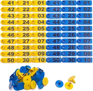 Colored Slim Ear Tags Management Numbered Tag