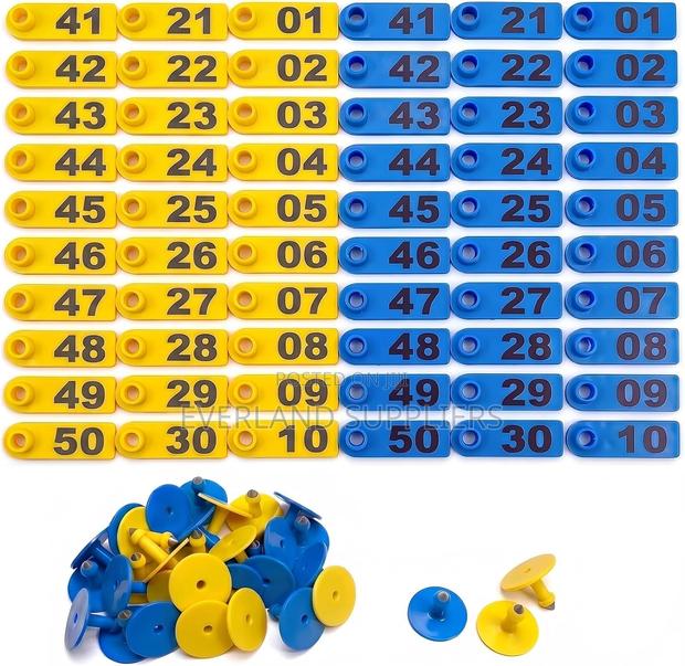 Colored Slim Ear Tags Management Numbered Tag