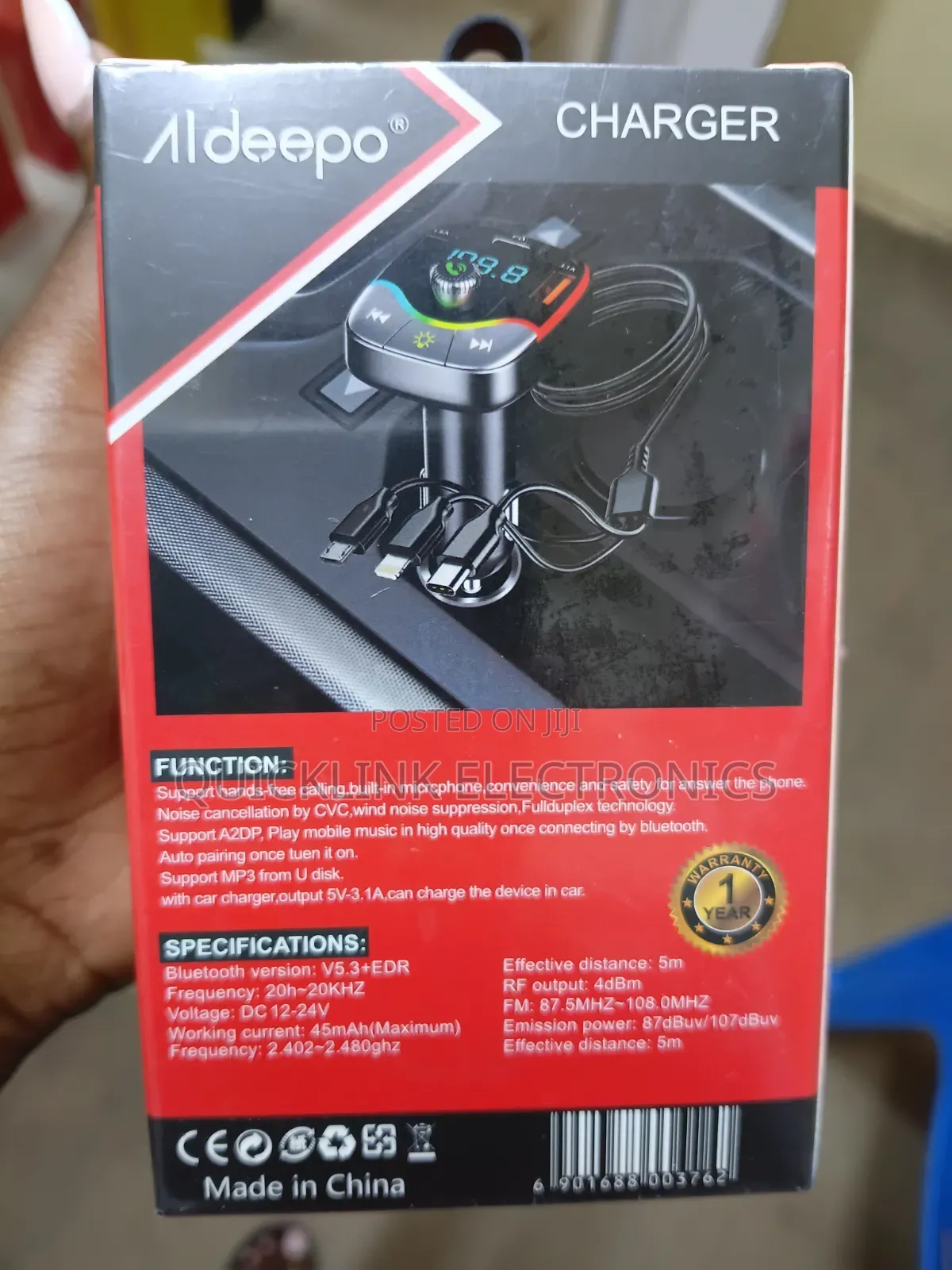 Aldeepo Car MP3player and Charger