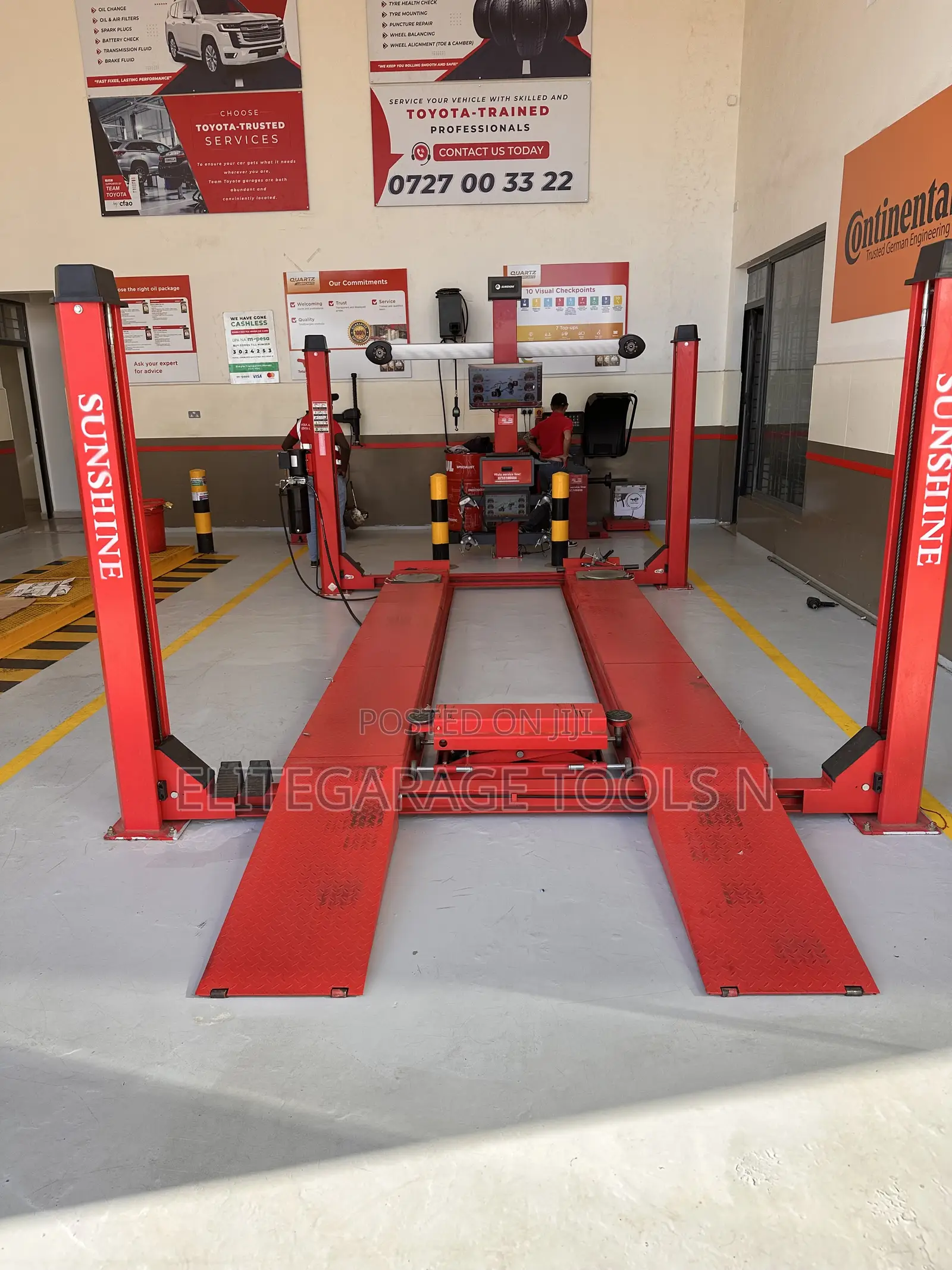 Commercial Sunshine Italy 3d Alignment System With Four Post Lift