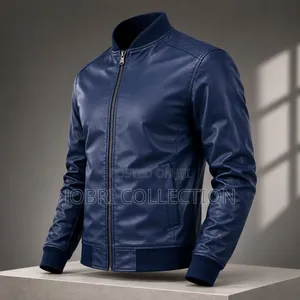 Navy Blue High Quality Leather Jackets