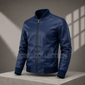 Navy Blue High Quality Leather Jackets