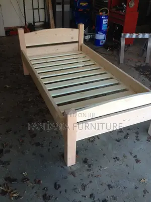 3x6 Natural Wood Bed: Pay on Delivery