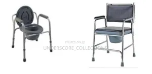 Padded Bedside Commode Chair Featuring a Durable Steel Frame