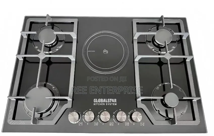 Globalstar 5 Burner 4 Gas+ 1 Electric Stove Hob Inbuilt Cooker