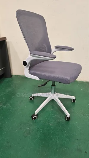 Grey Ergonomic Fliparm Office Chair