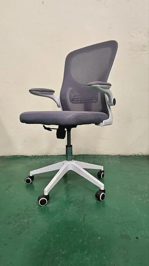 Grey Ergonomic Fliparm Office Chair