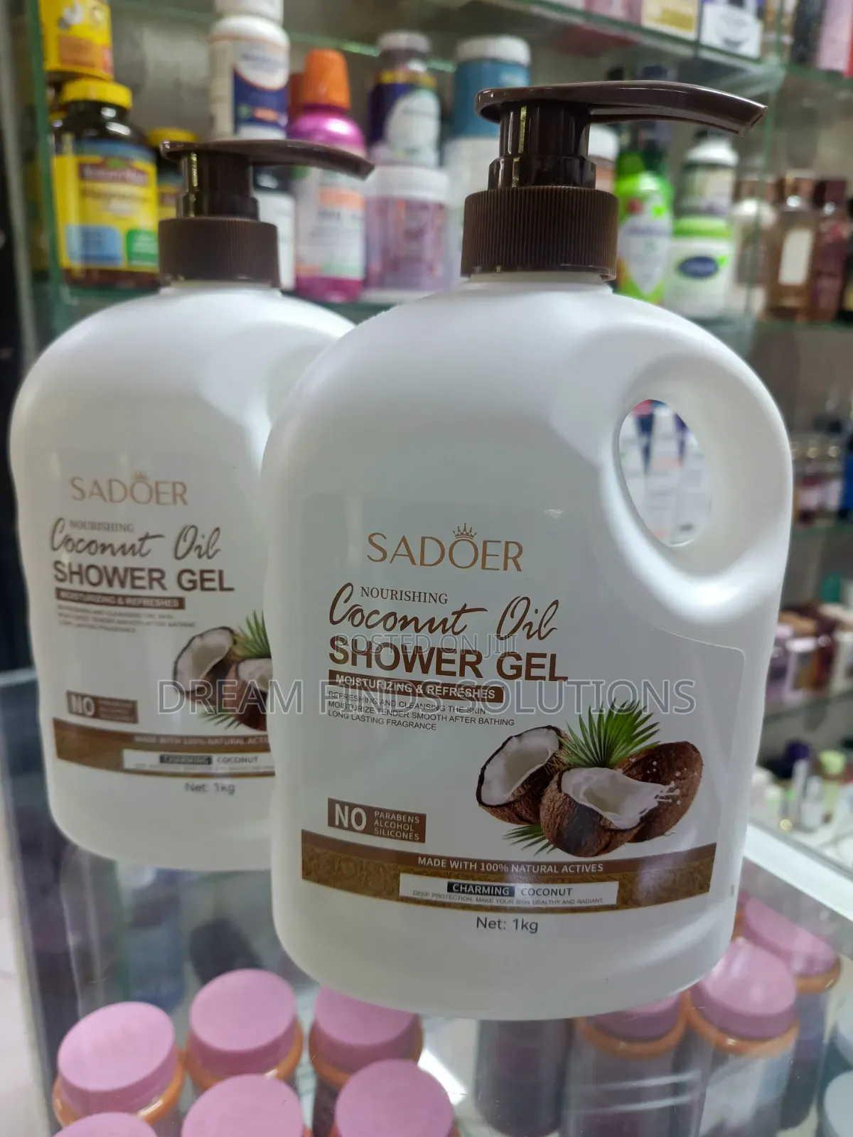 SADOER Luxury Coconut Oil Shower Gel – Deep Moisture & Refresh (1kg)