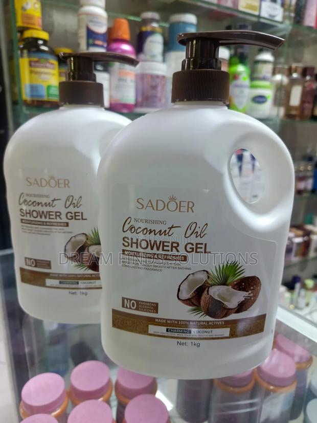 SADOER Luxury Coconut Oil Shower Gel – Deep Moisture & Refresh (1kg)