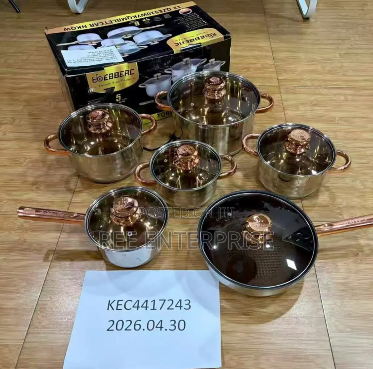 12 Pieces *Yemitel Stainless Cookware Set