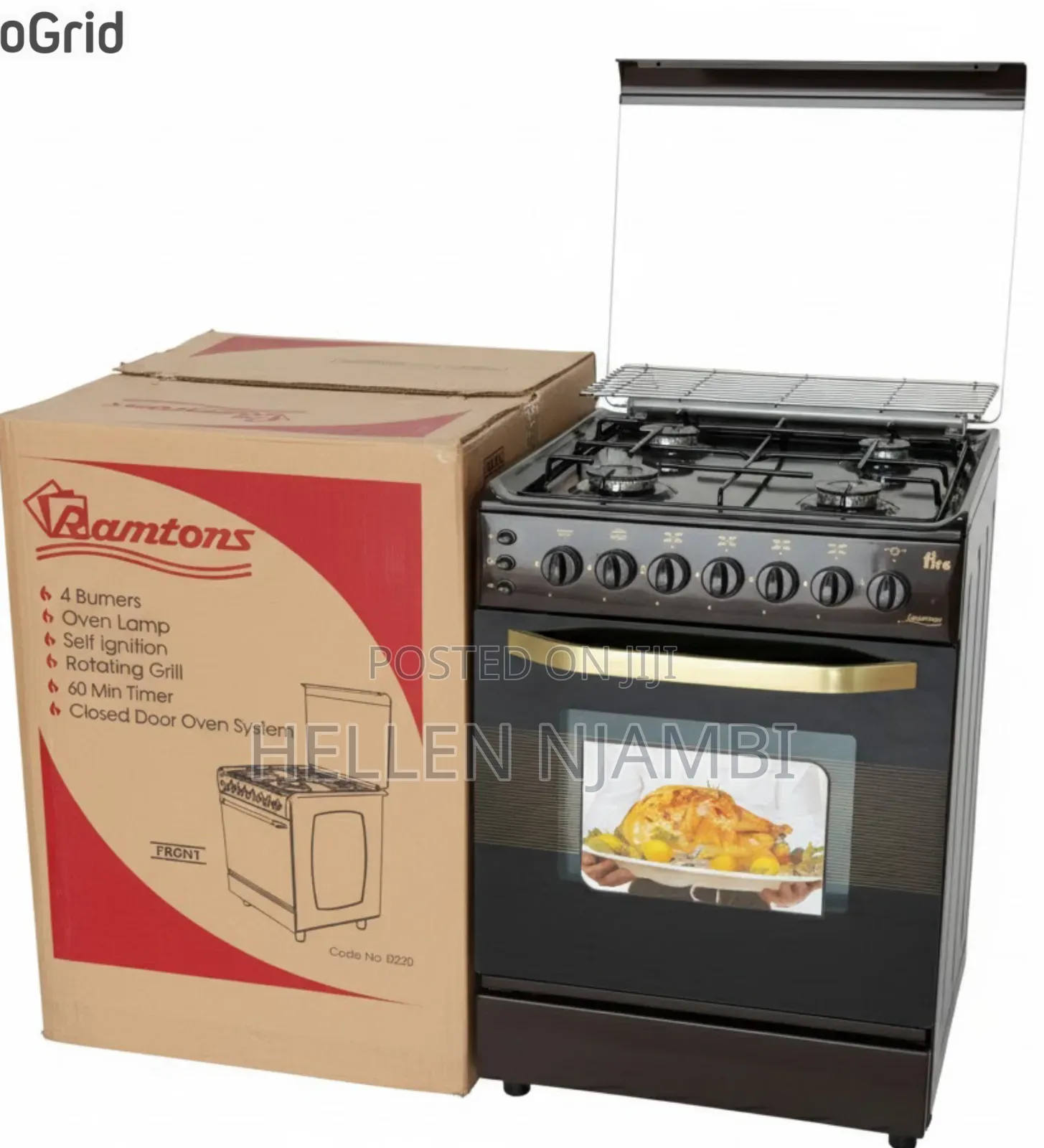 55*60 Ramtons Full Gas Standing Cooker