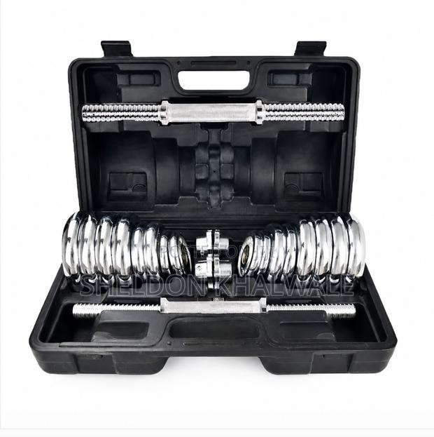 30kg Dumbell Set With Casing - main view