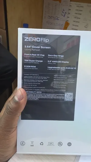 New Infinix Zero Flip 512 GB Black