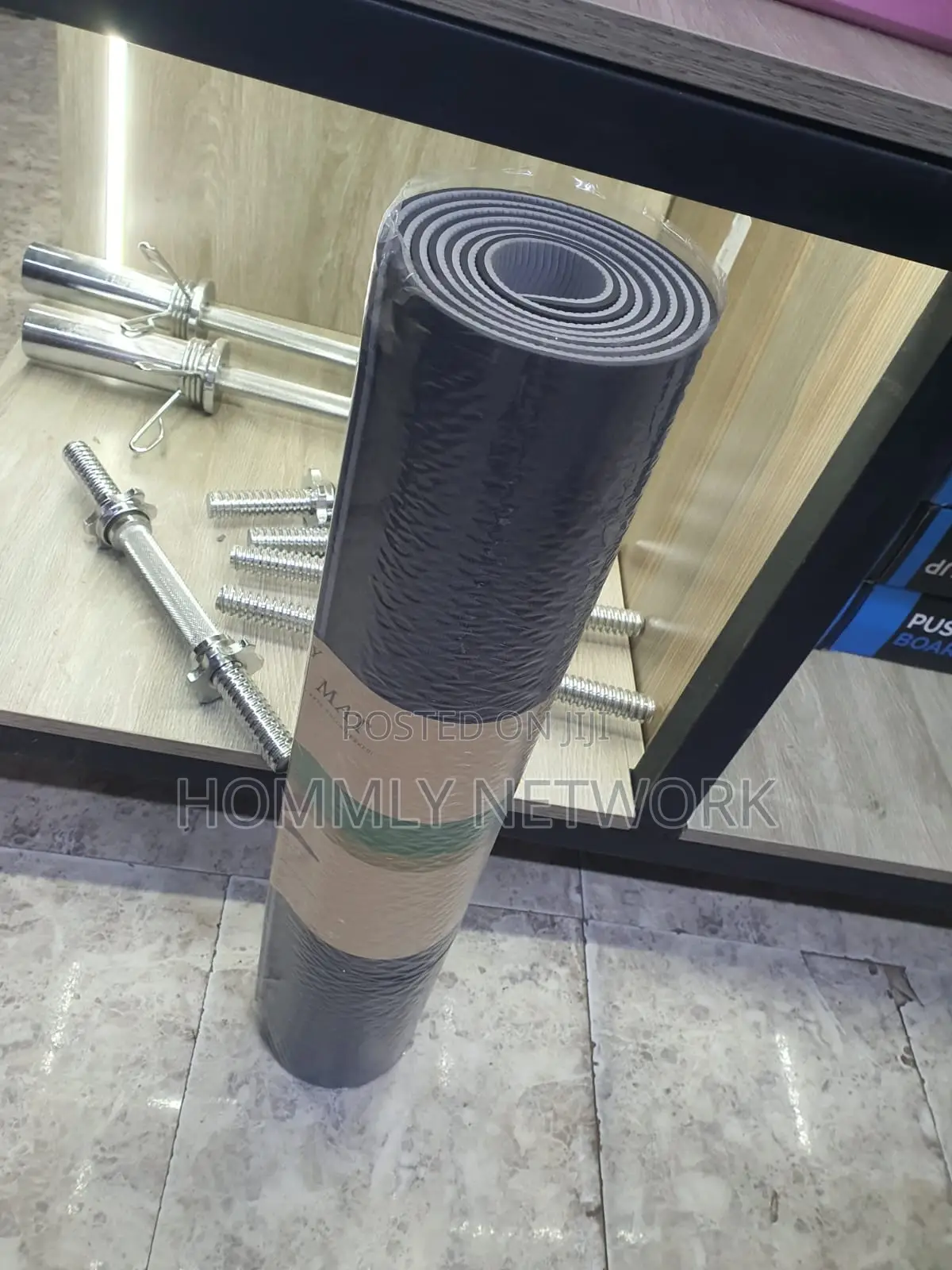 6mm Exercise Yoga Mats Black/Grey