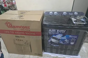 Black Ramtons 10kgs Top Load  Twin Tub  Washing Machine