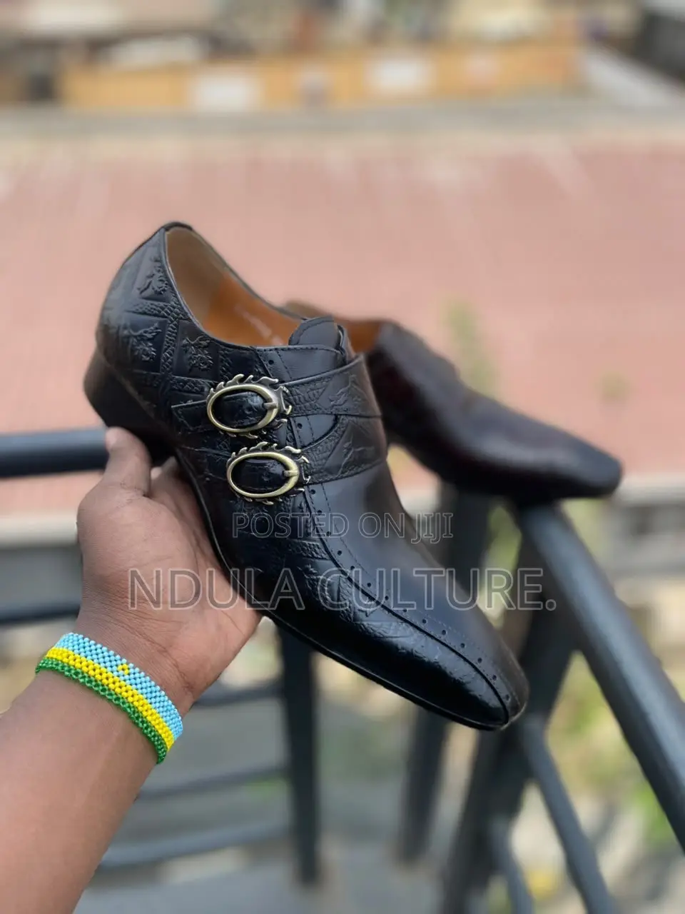Original Leather Double Monk Strap Shoes