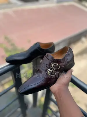 Original Leather Double Monk Strap Shoes