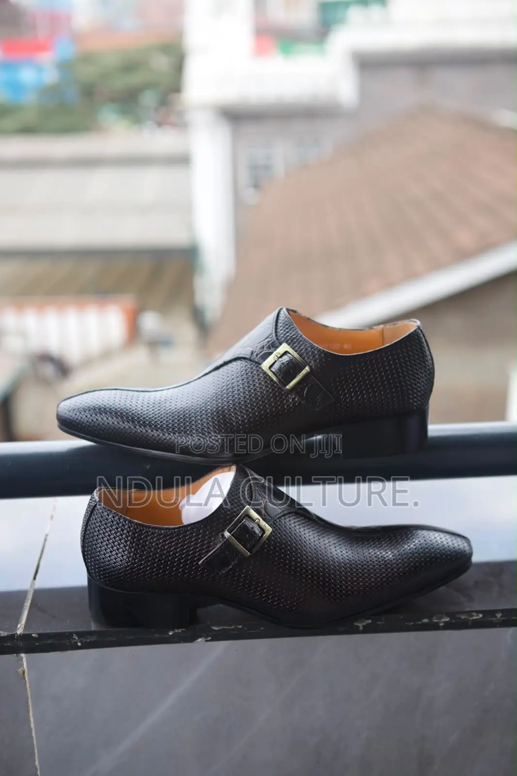 Original Leather Double Monk Strap Shoes