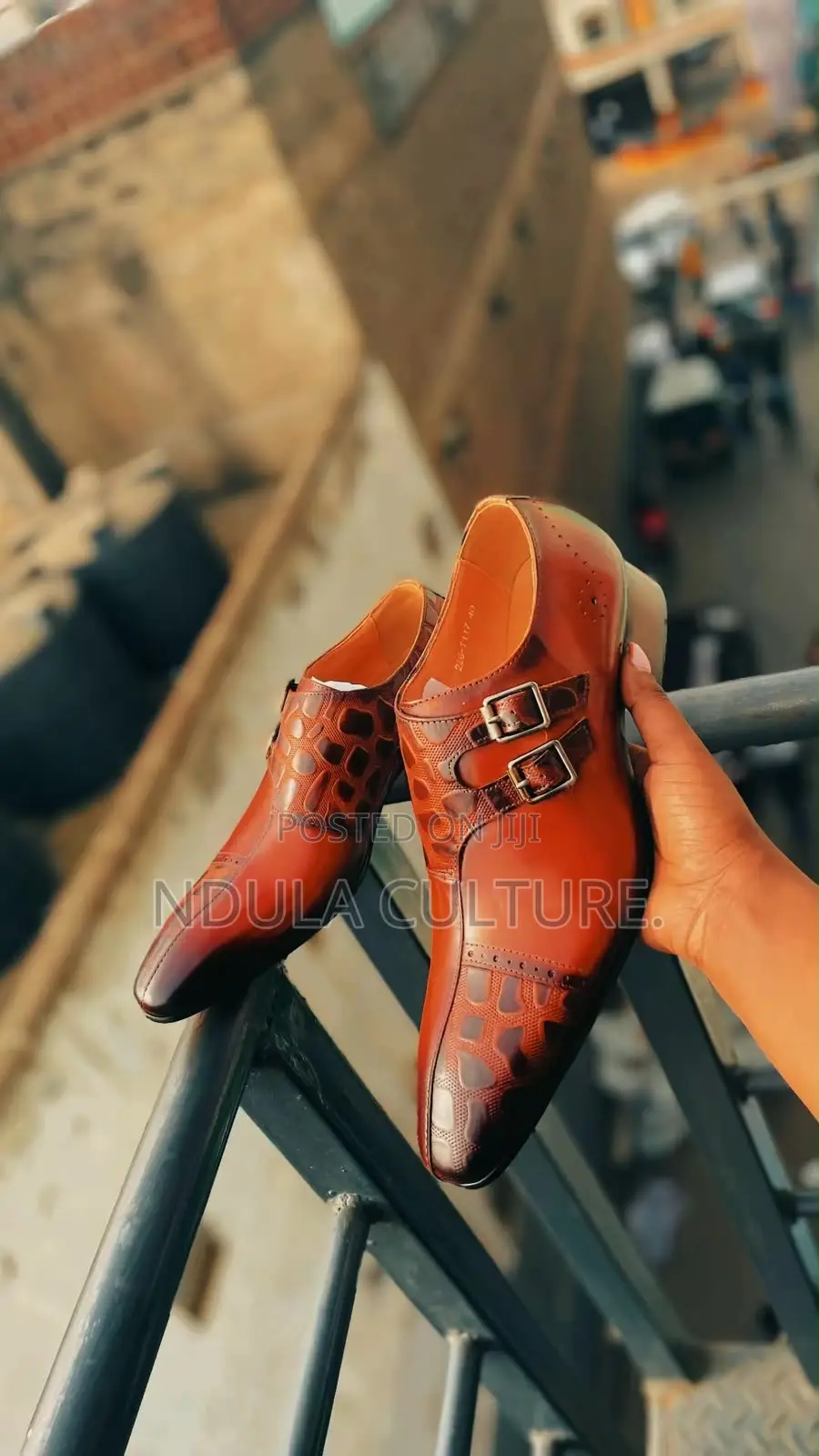 Original Leather Double Monk Strap Shoes