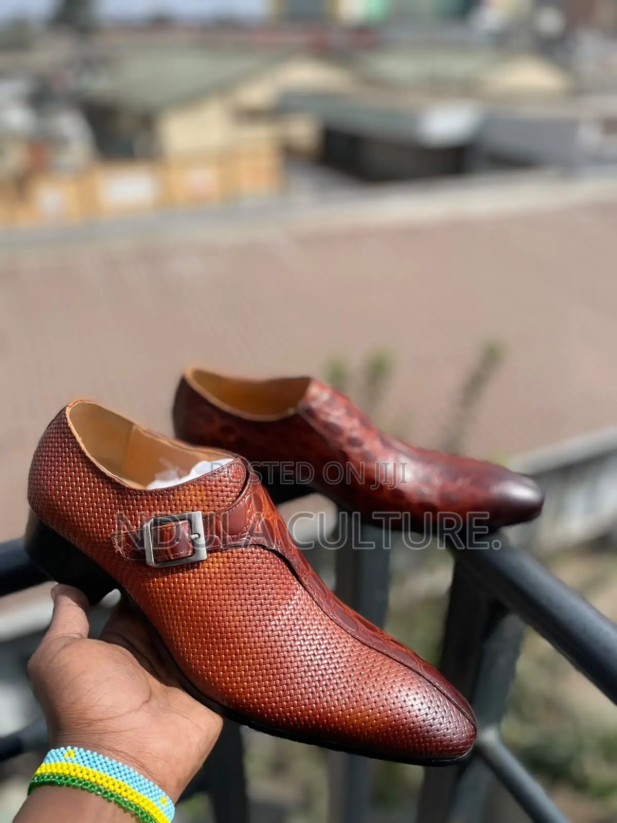 Original Leather Double Monk Strap Shoes
