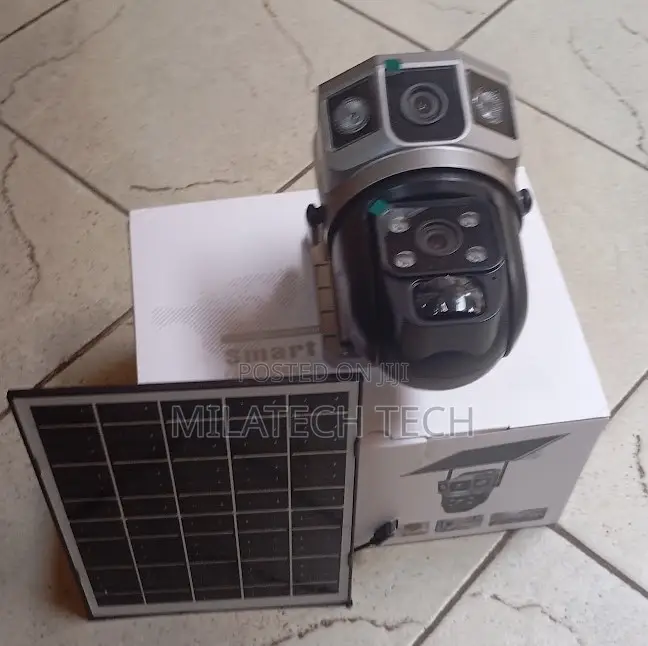 Dual Lens 4G Solar Powered Security Camera – Outdoor CCTV