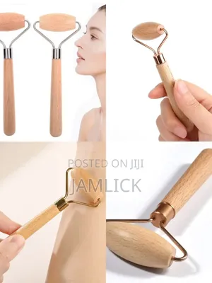 Wooden Face & Body Massage Roller - Hk