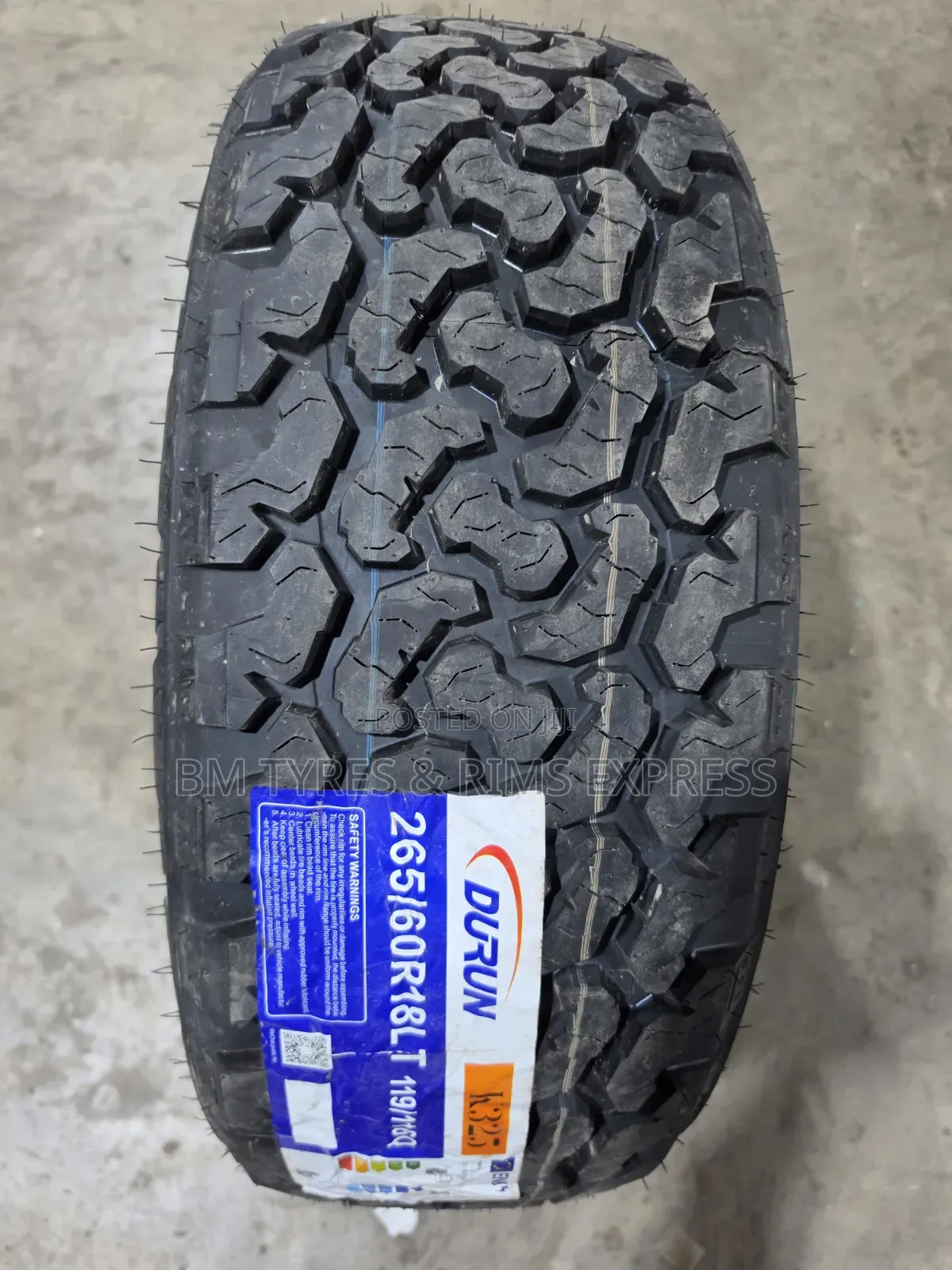 265 /60 R18 Durun Tires (All Terrain)