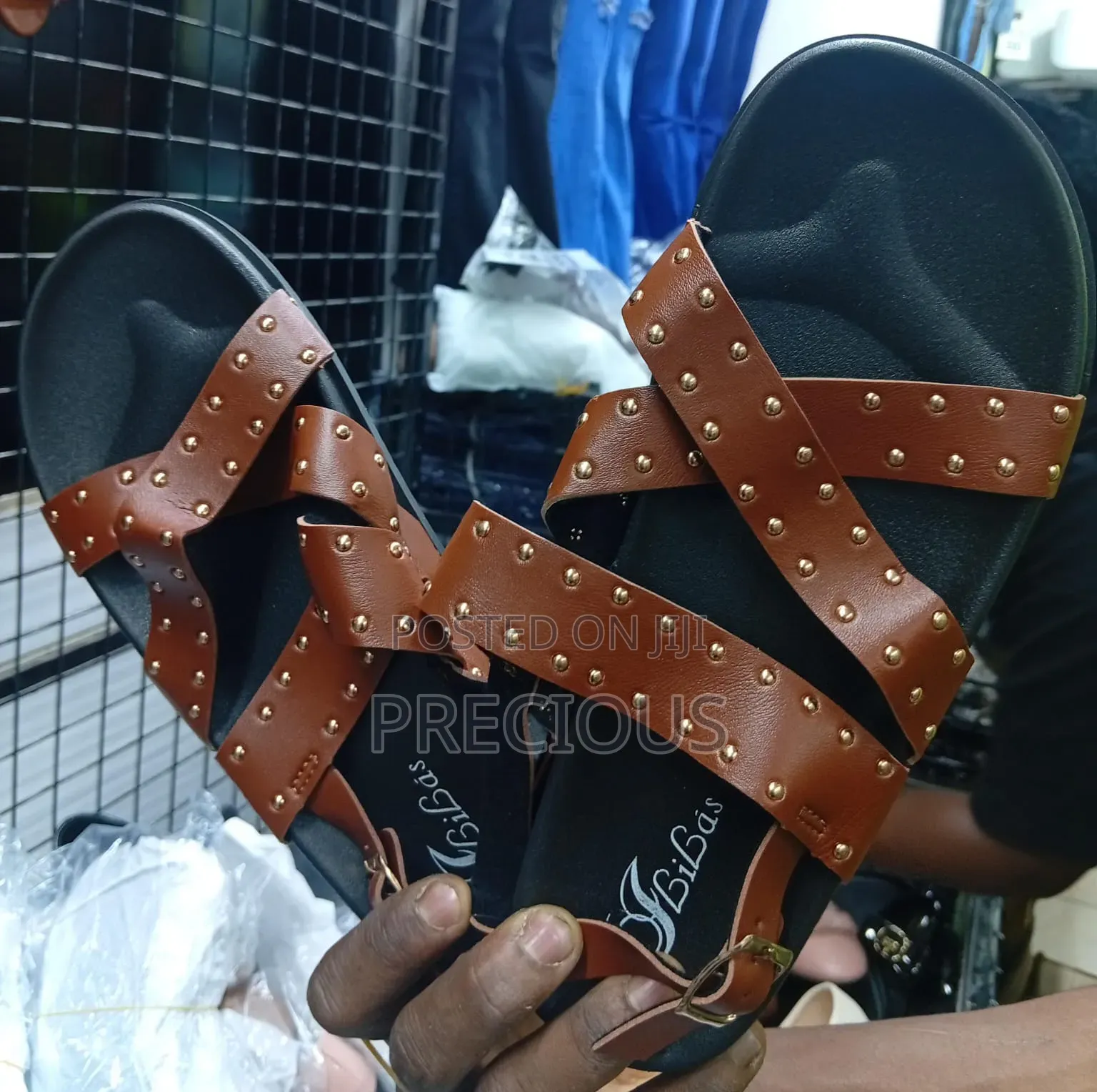 Leather Open Shoes
