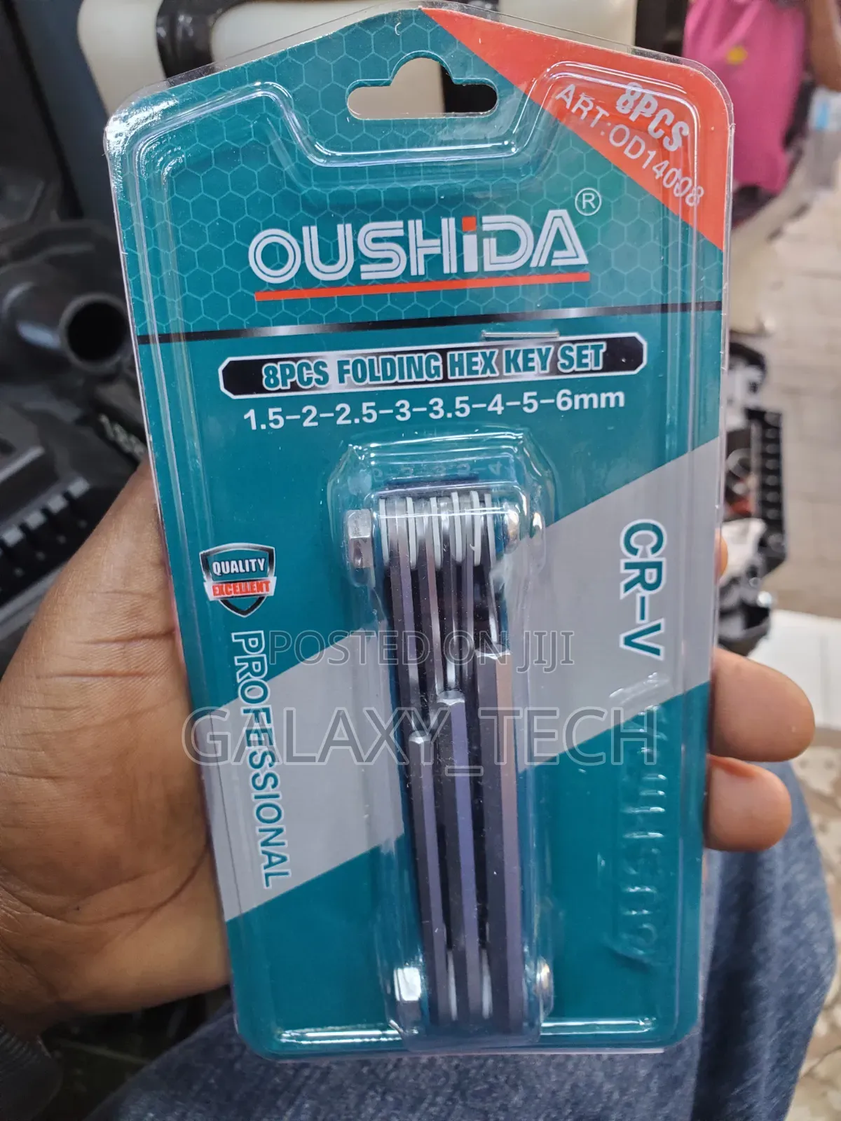 8PCS Folding Hex Key Set - Allen Key 1.5mm to 6mm