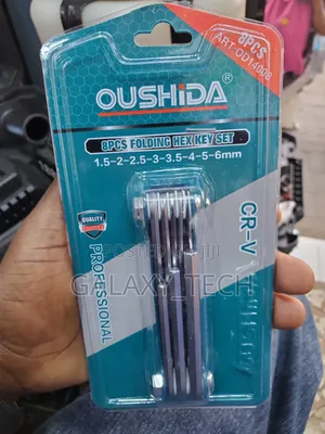 8PCS Folding Hex Key Set - Allen Key 1.5mm to 6mm