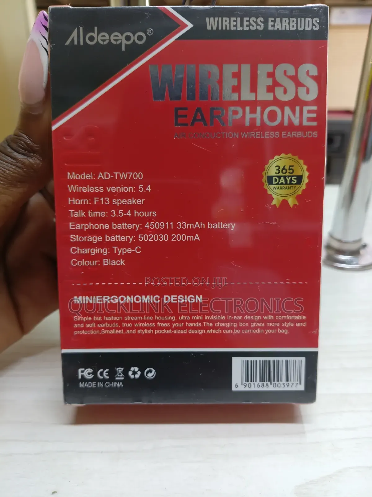 Aldeepo AD-Tw700wireless Bluetooth Earbuds