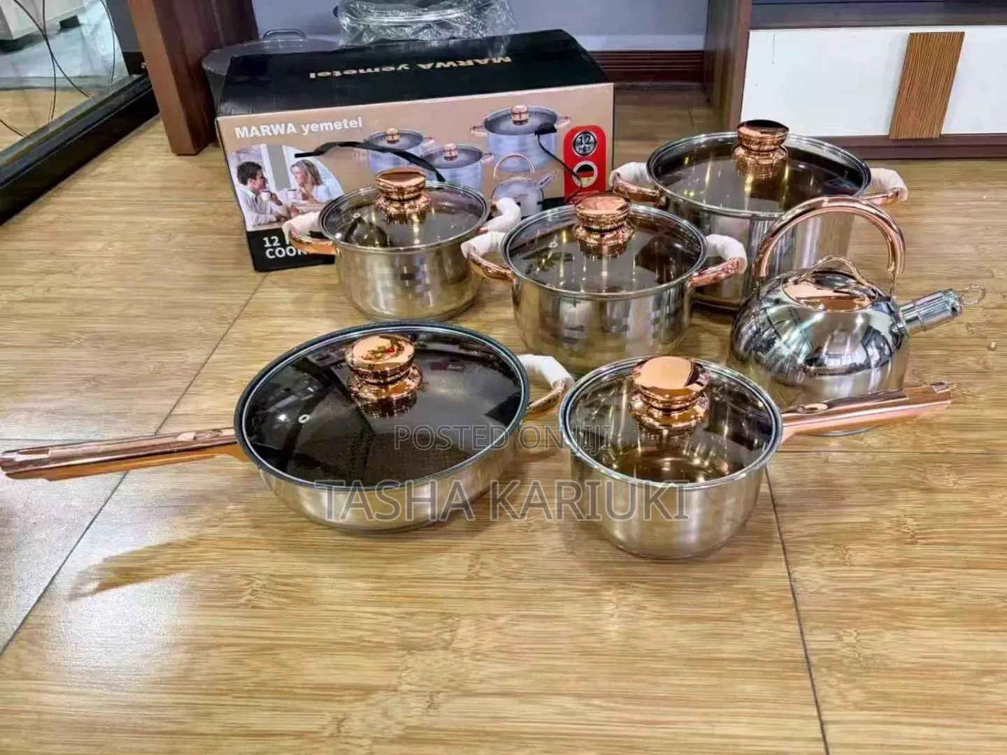 Marwa Yimmitel 12pc Stainless Steel Cookware Set*