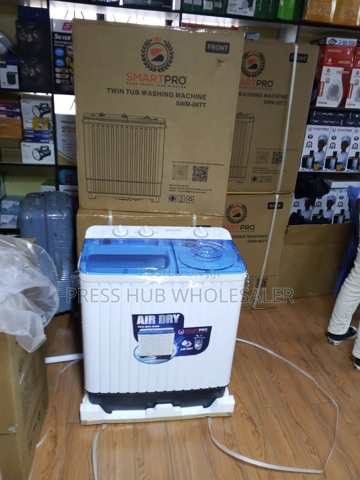 Smartpro 8KG Twin Tub Washing Machine