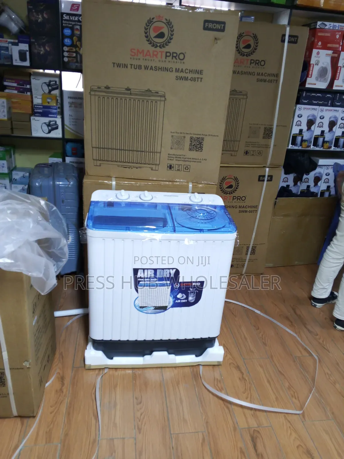 Smartpro 8KG Twin Tub Washing Machine