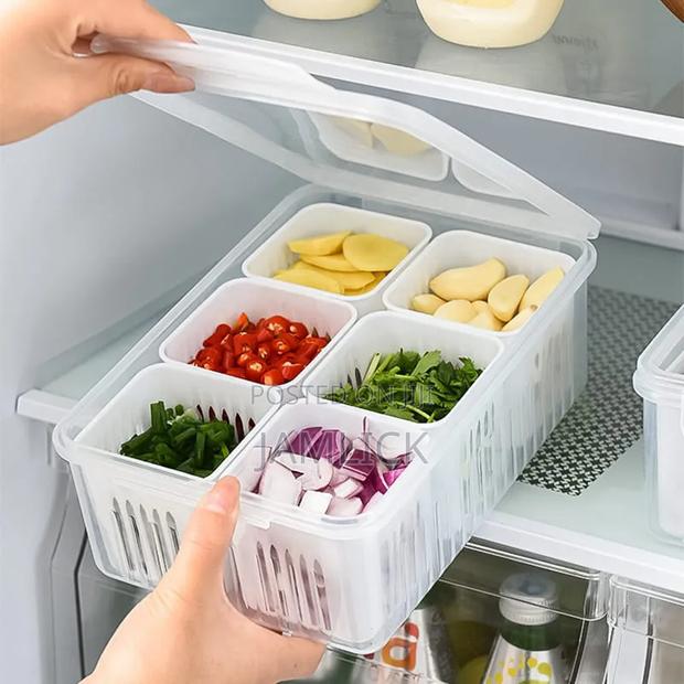 6-Grid Food Storage Container With Lid - Av