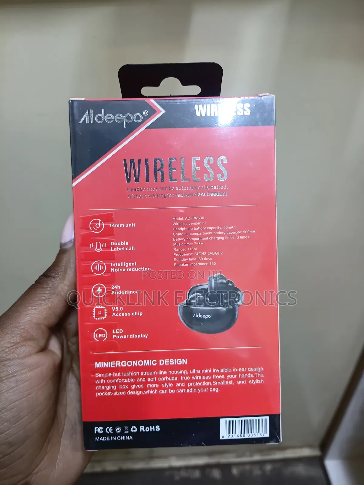AldeepoAD-Tw630superBasstrue Wireless Earbuds