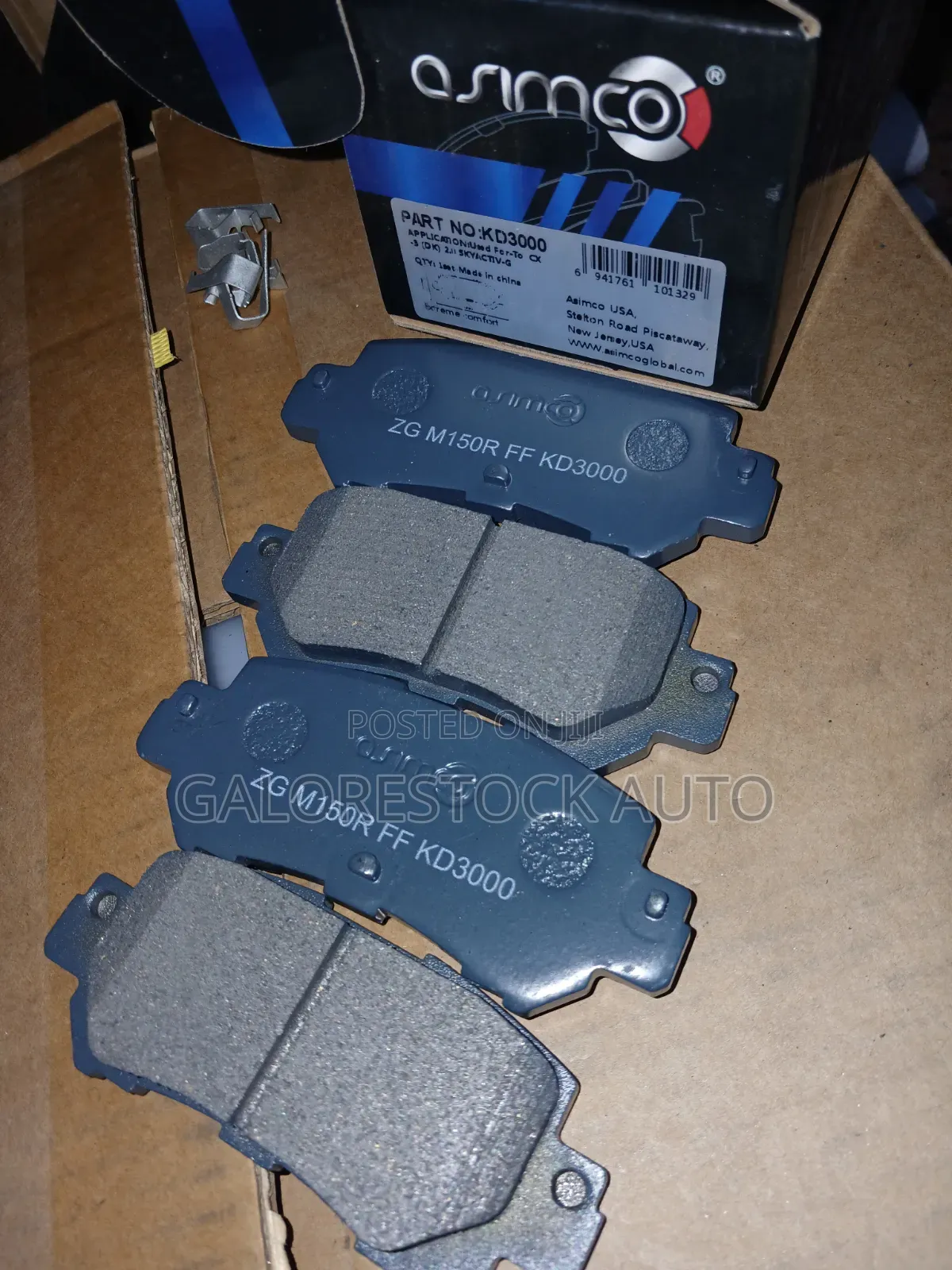Kd3000 Mazda Cx-5,cx-3,mazda 2 Asimco  Breakpads