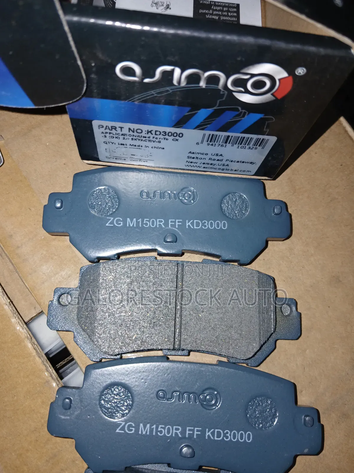 Kd3000 Mazda Cx-5,cx-3,mazda 2 Asimco  Breakpads