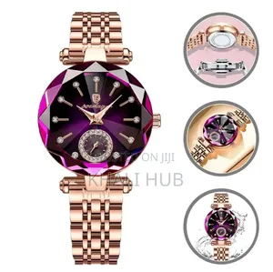 Poedagar Rose Purple Ladies Watch #719